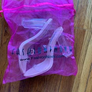 Fashion nova clear heels